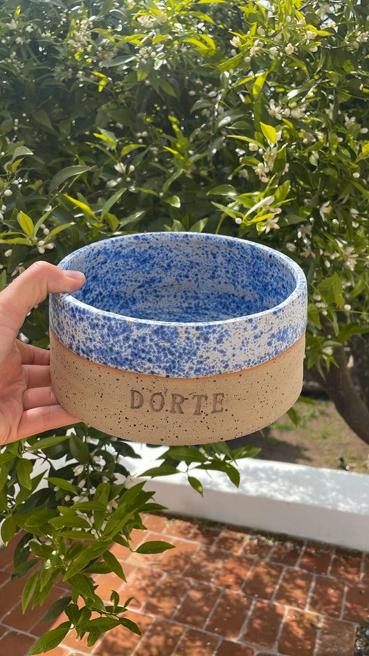 Dog Bowl "Speckled Blue"