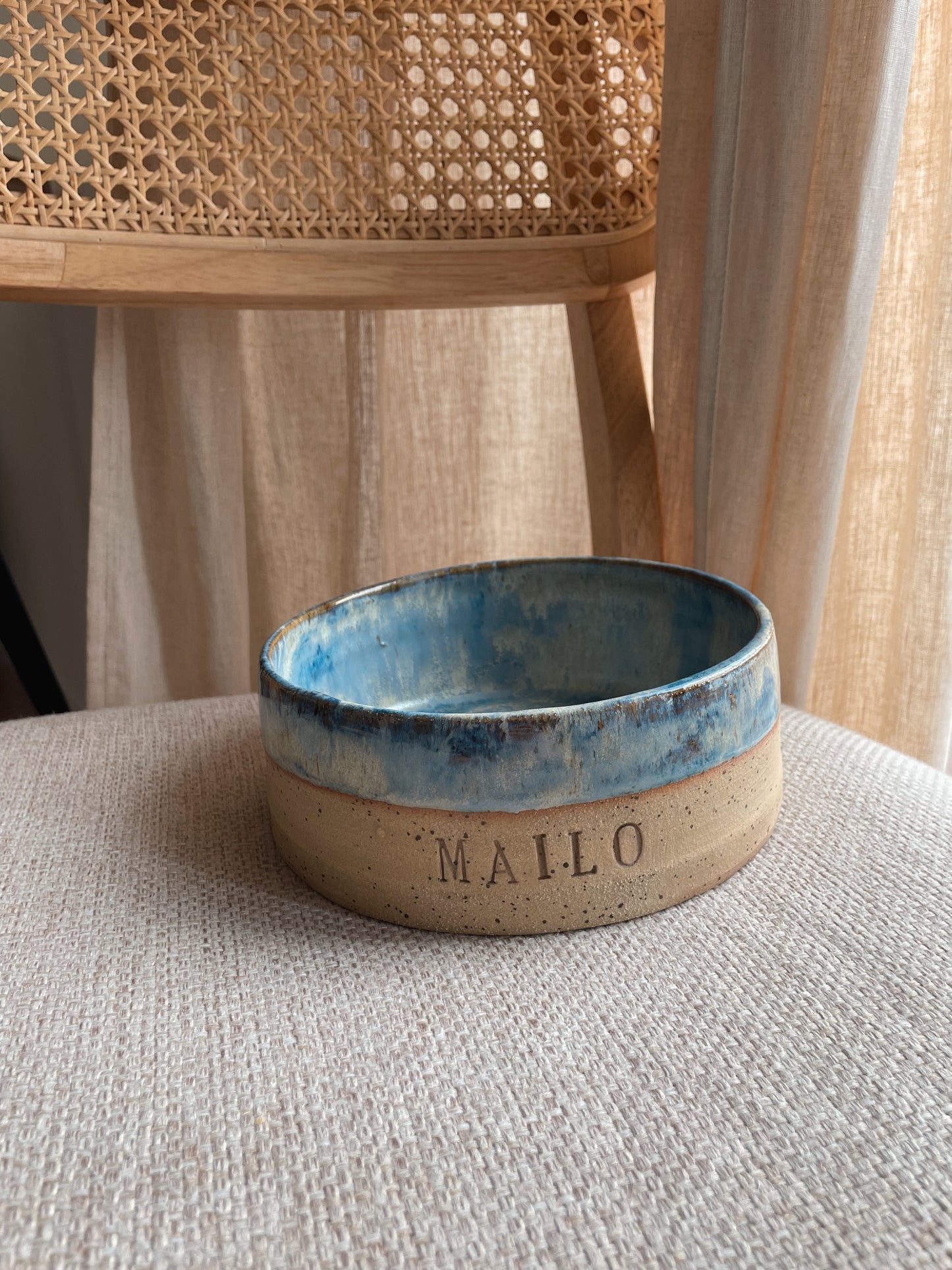 Custom Dog Bowl "Ocean"