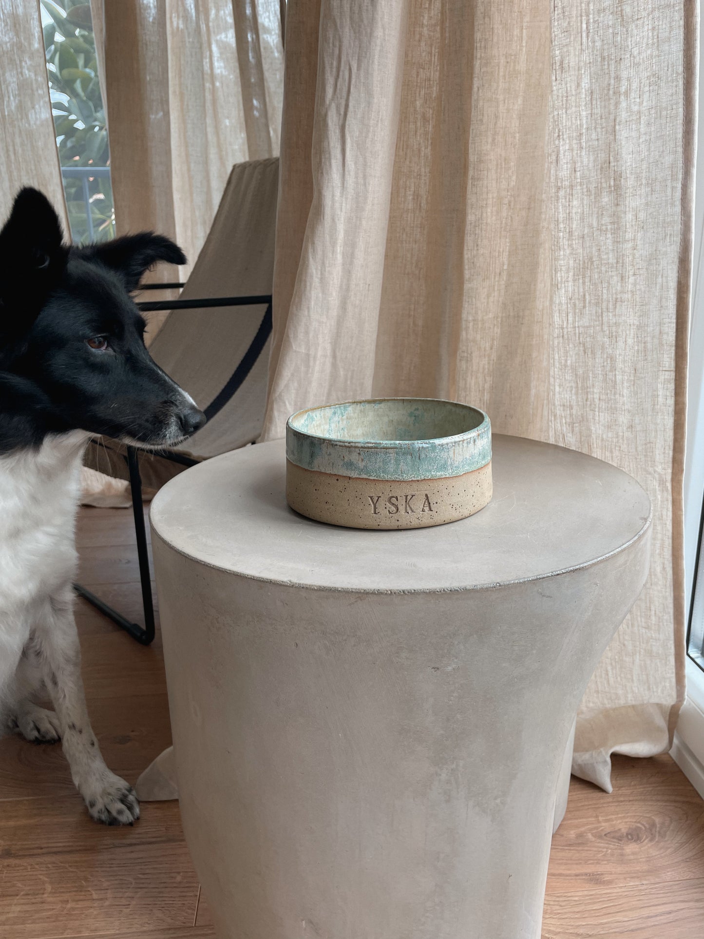 Custom Dog Bowl "Moss"